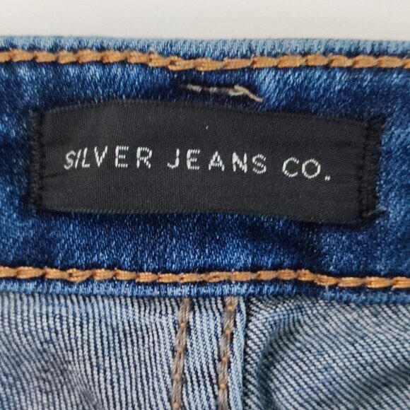 Silver Jeans Tuesday skinny stretchy dark wash indigo blue women's size W27 L29 - Picture 5 of 14